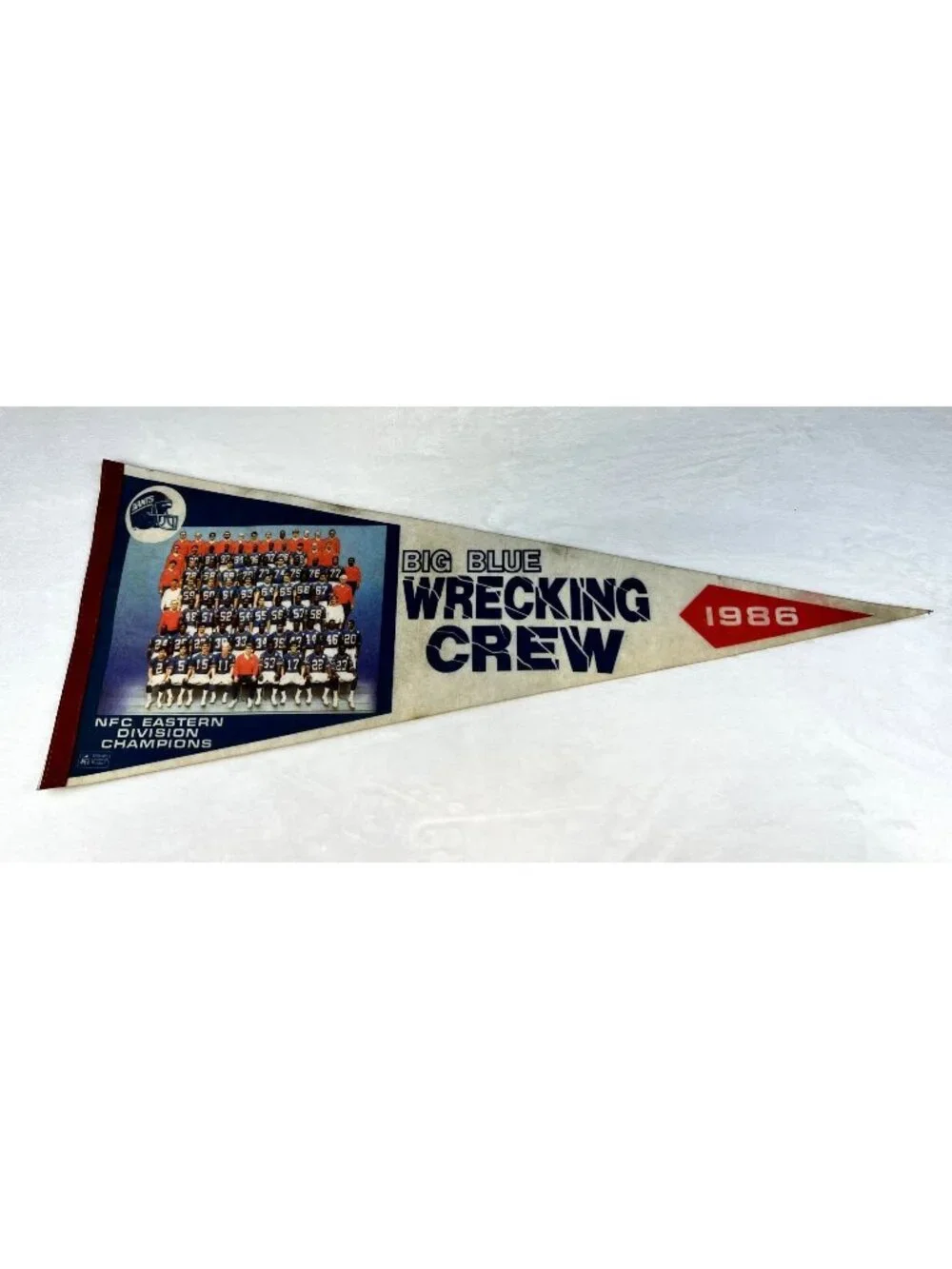 Vintage 1986 Giants NFC Eastern Divisions Champions pennant